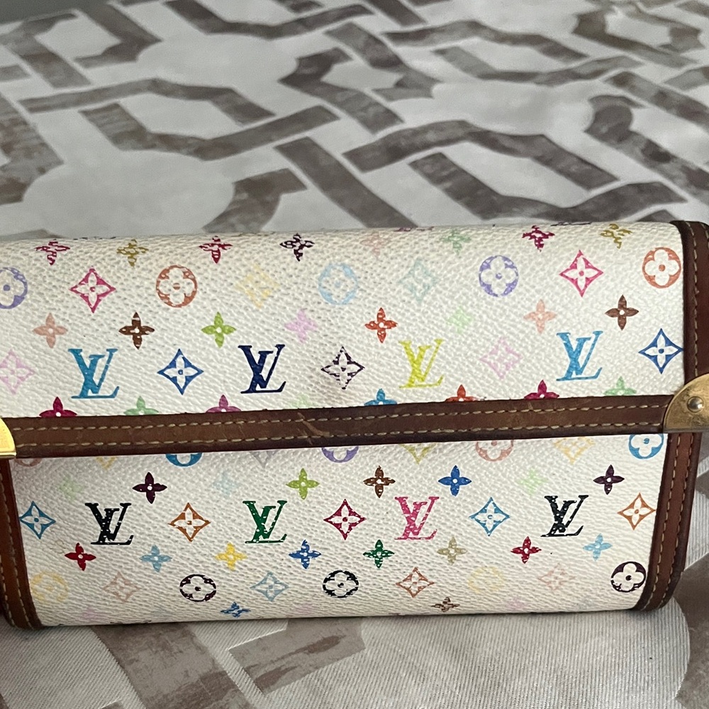 Authentic Louis Vuitton Multicolor Murakami Wallet